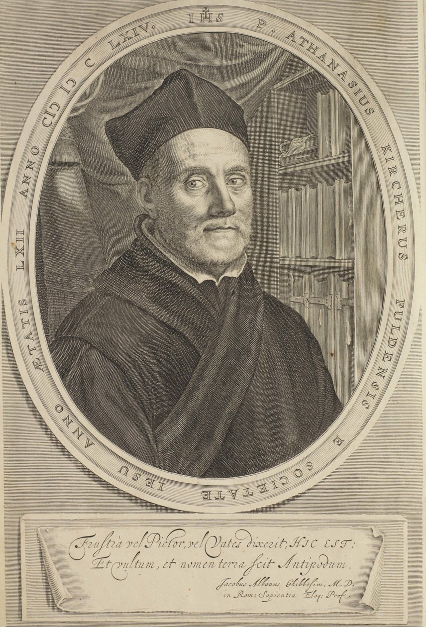 Retrato de Athanasius Kircher 1602-1680, 1664 de Cornelis Abrahamsz. Bloemaert II