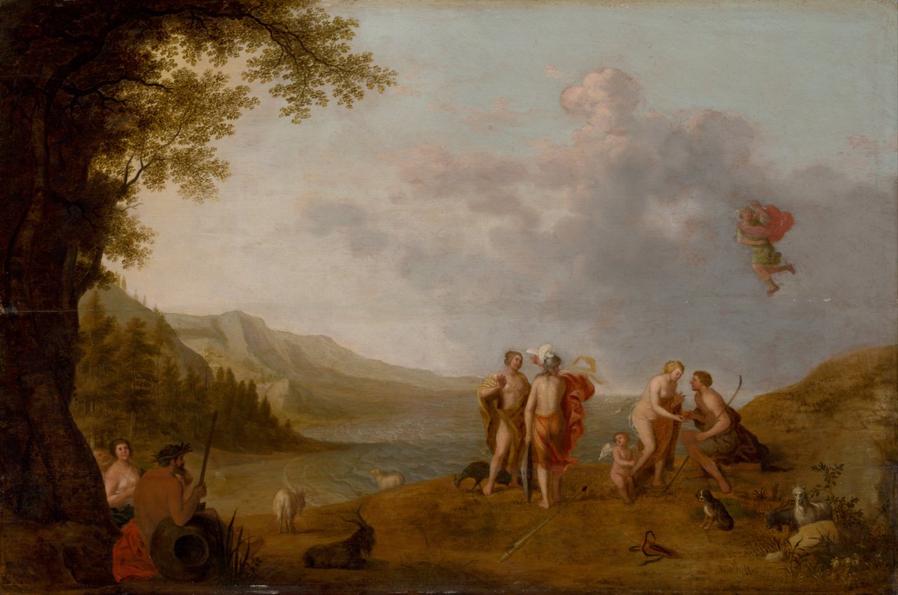 El juicio de París, c. 1650 de Cornelis Adamsz. Willaerts