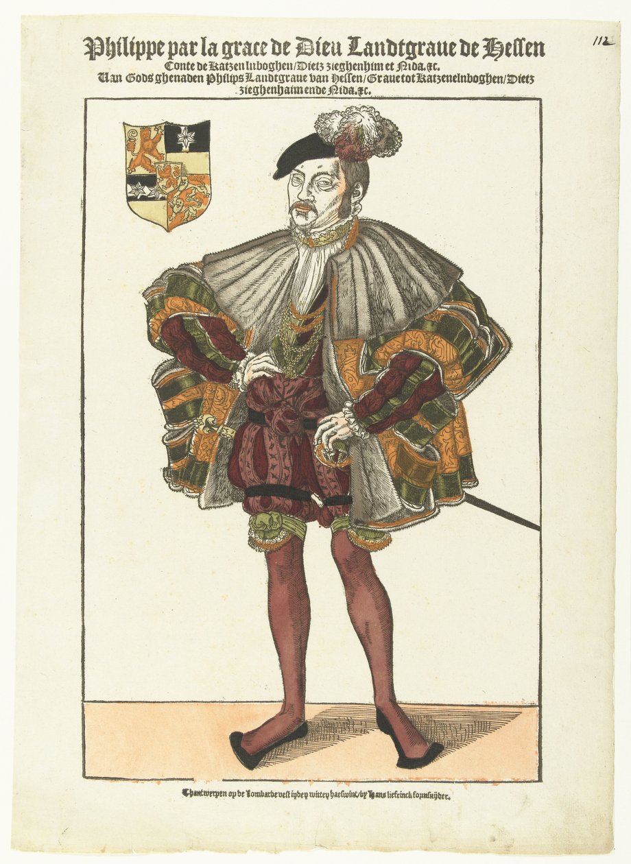 Retrato de Felipe de Hesse de Cornelis Anthonisz. (manner of)