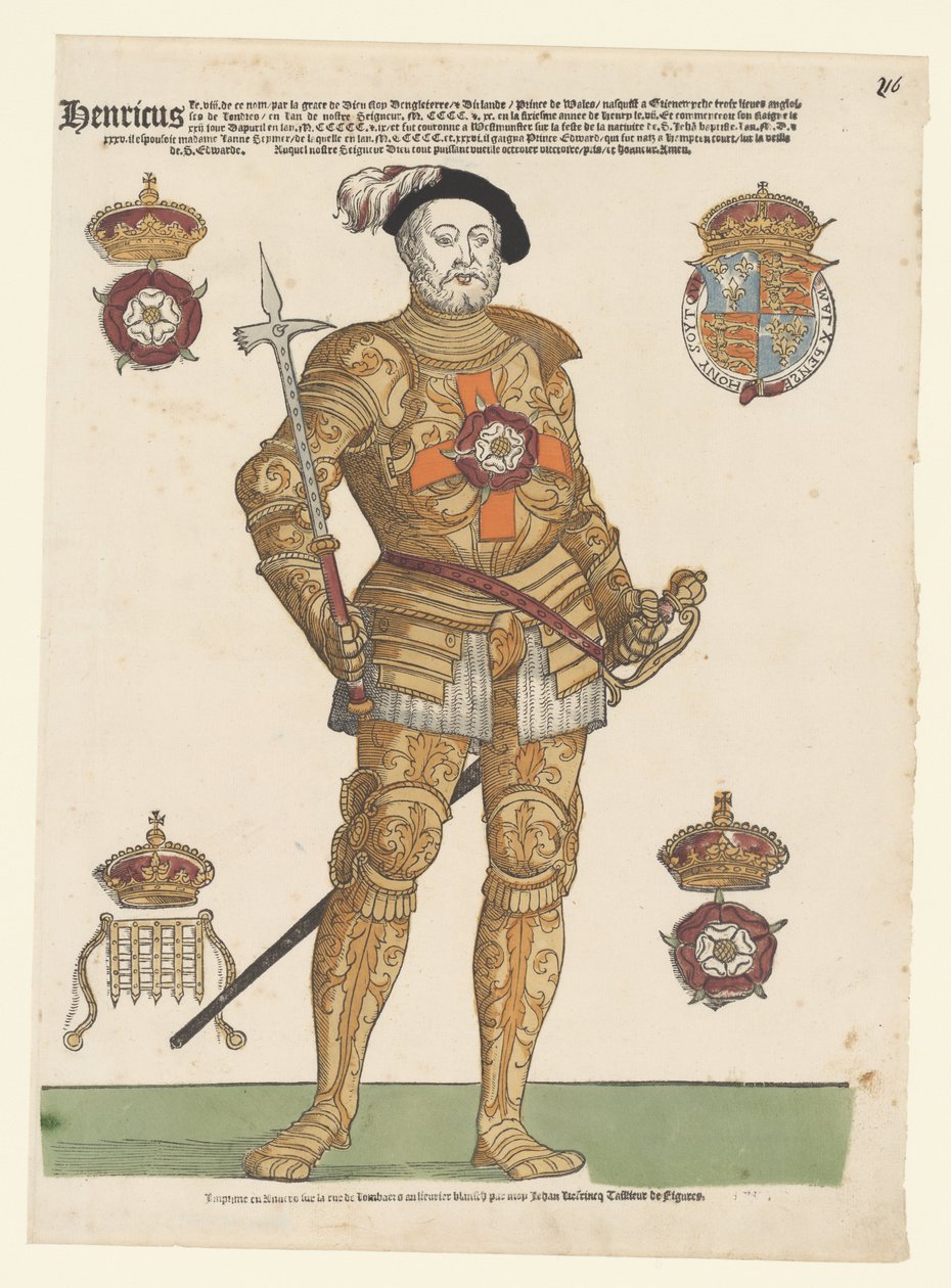 Retrato de Enrique VIII de Inglaterra de Cornelis Anthonisz. (manner of)