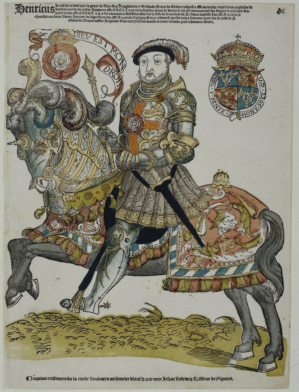 Retrato de Enrique VIII de Inglaterra de Cornelis Anthonisz. (manner of)