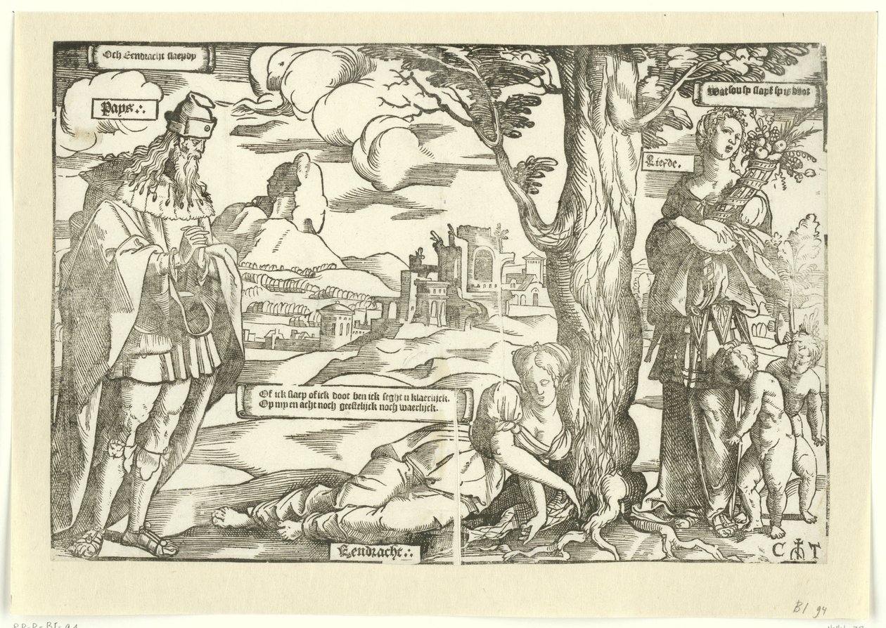 Alegoría con la Unidad, la Paz y el Amor de Cornelis Anthonisz.
