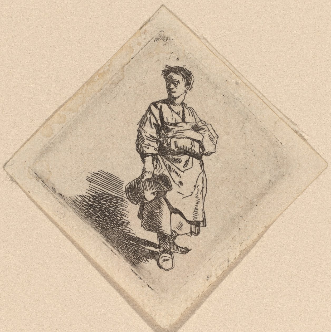 La mujer con la jarra, de pie de Cornelis Pietersz Bega