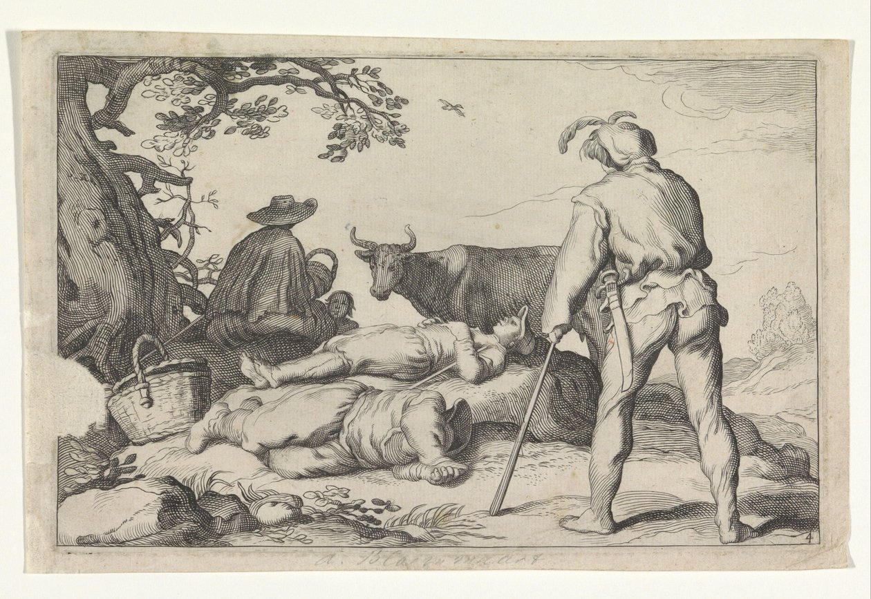 Veehoeders
Vier pastorale scènes (título de la serie)
Otia delectant (título de la serie) de Cornelis Bloemaert (II) (possibly)