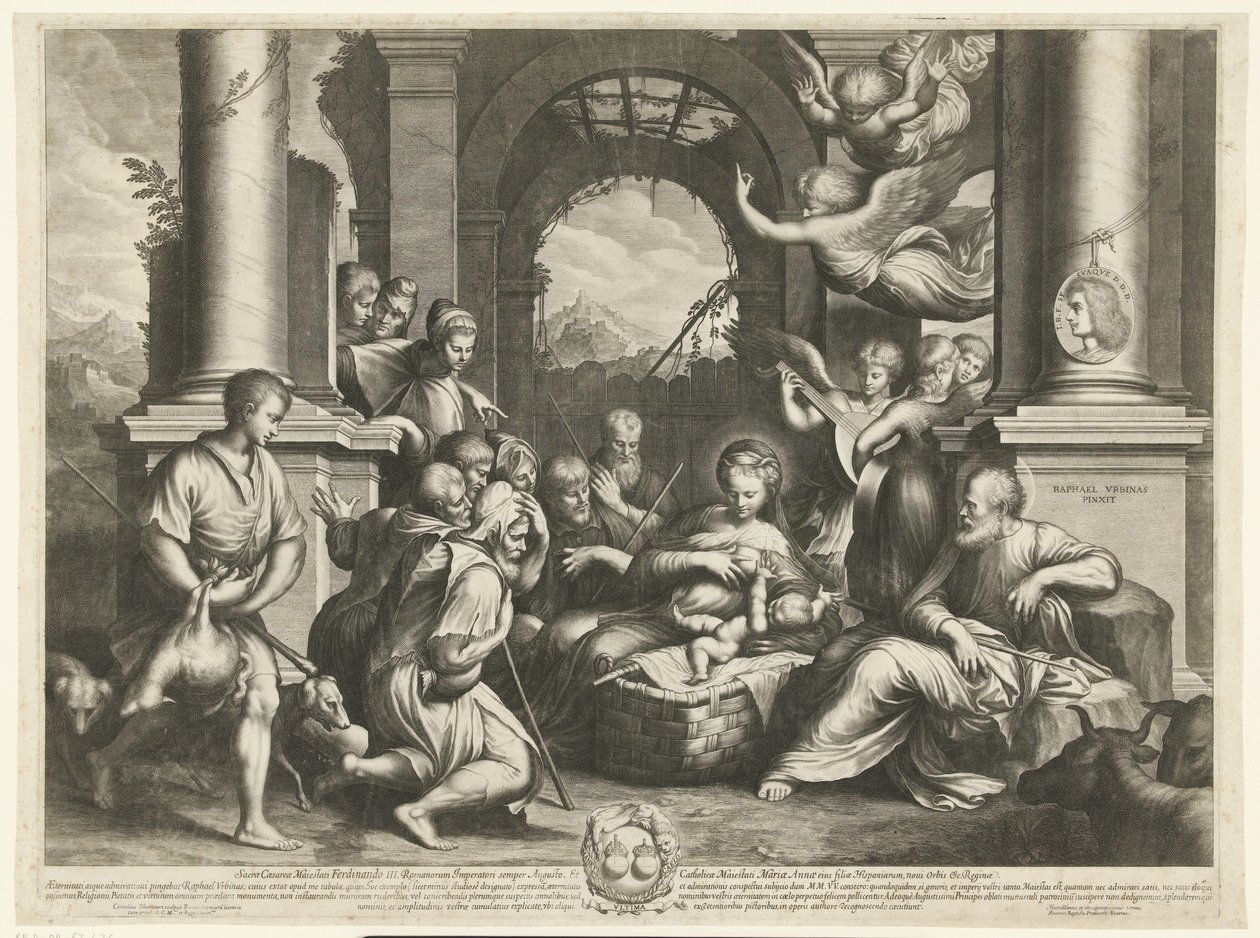 Adoración de los pastores de Cornelis Bloemaert (II)