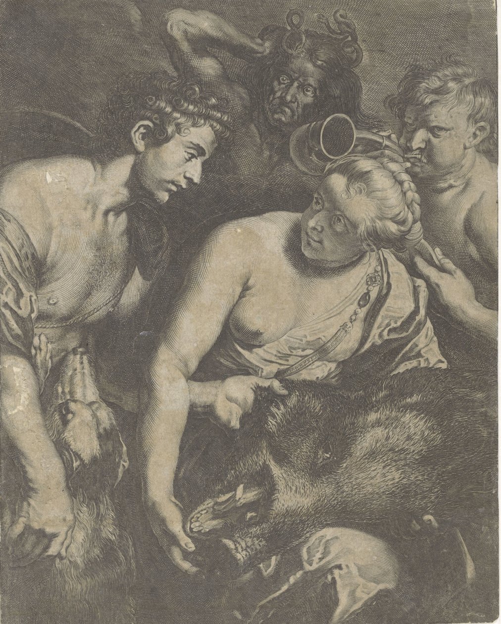 Meleagro en Atalanta de Cornelis Bloemaert (II)
