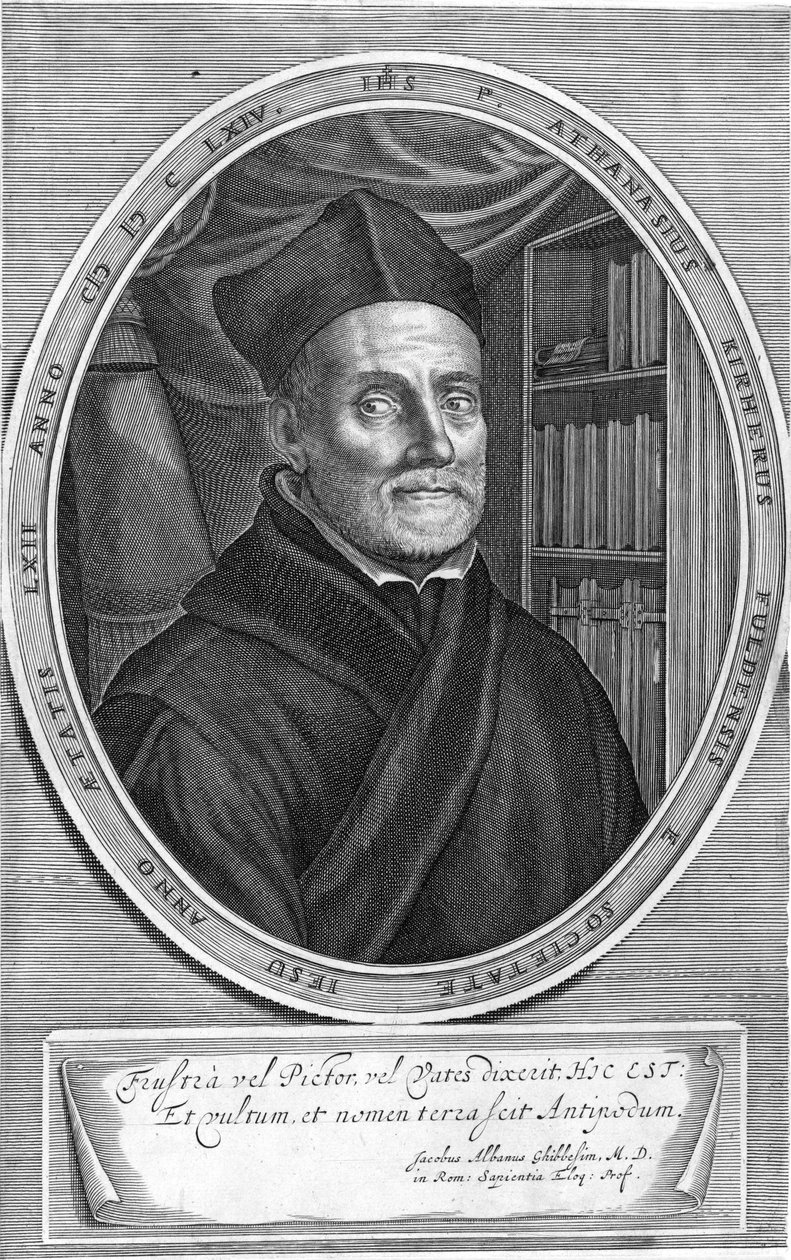Persona representada: Athanasius Kircher de Cornelis Bloemaert