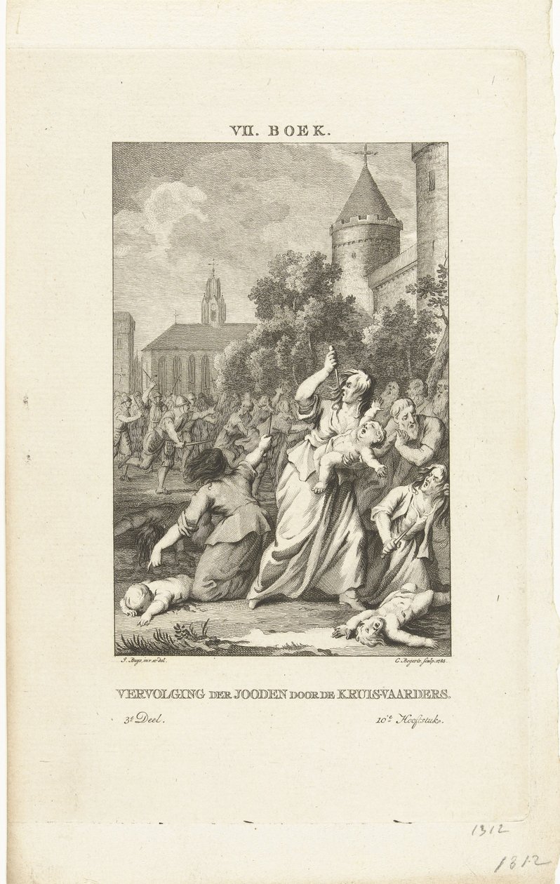 Persecución de los judíos por los cruzados de Cornelis Bogerts