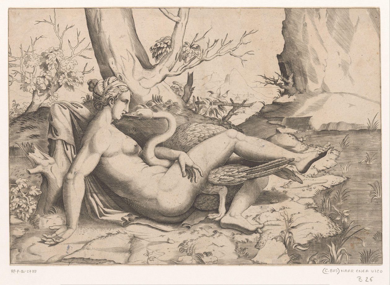 Leda y el cisne de Cornelis Bos (possibly)