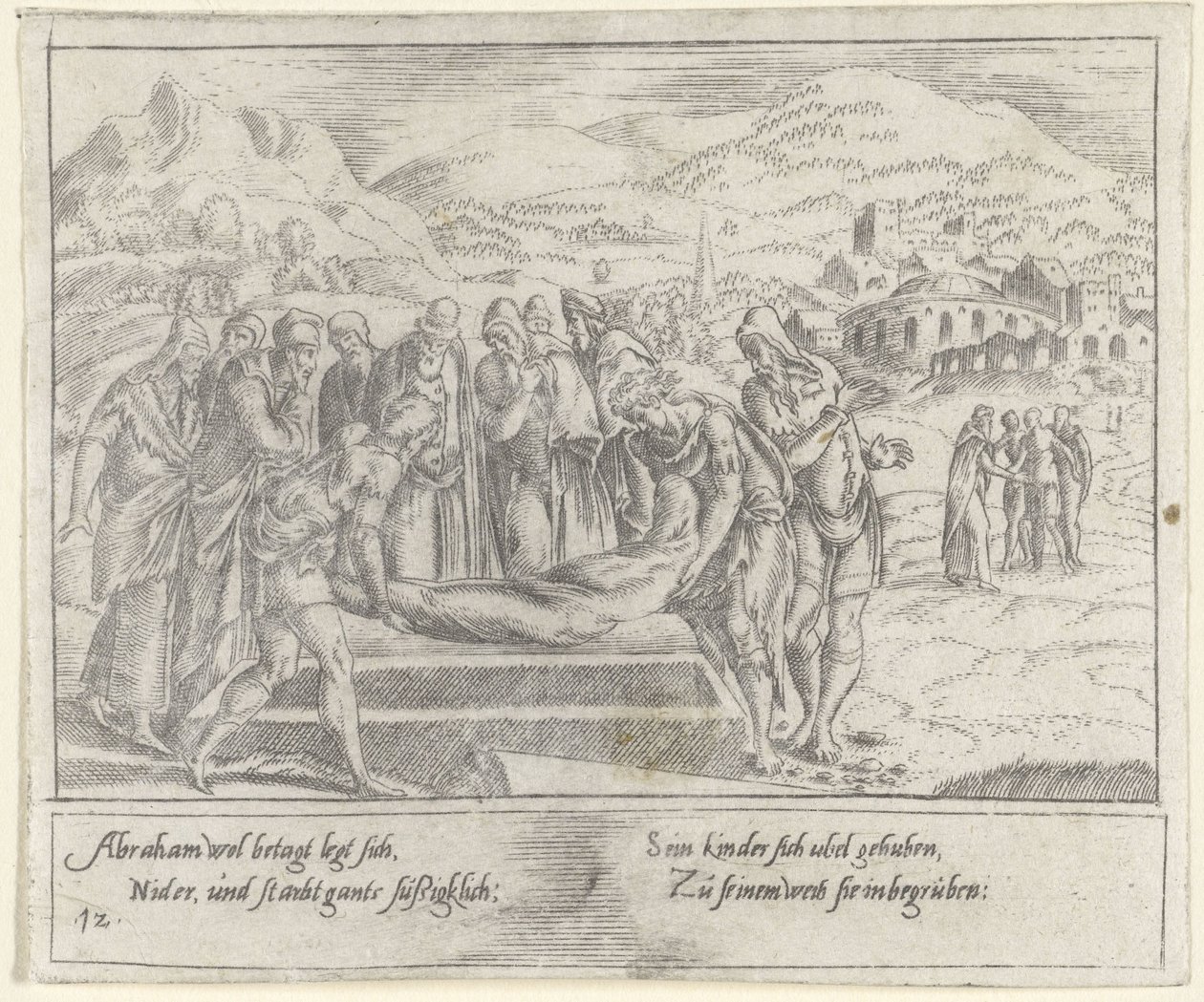 entierro de abraham La vida de Abraham (título de la serie) de Cornelis Bos