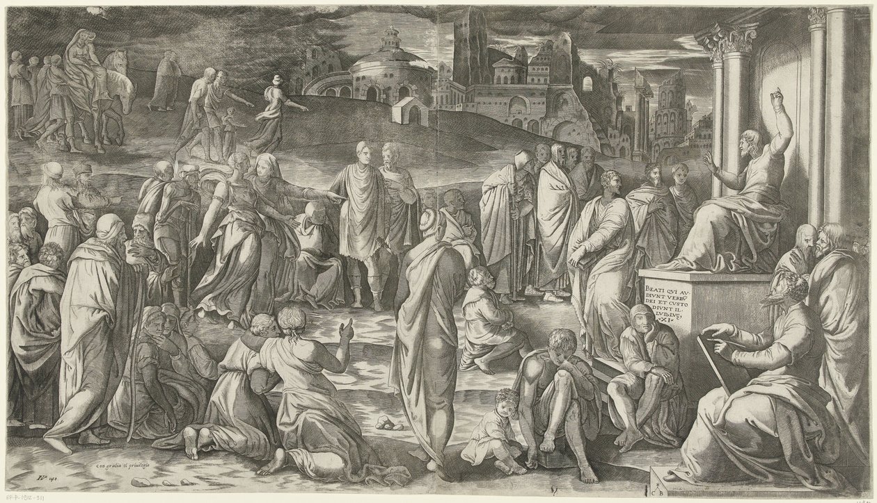 Cristo predica al pueblo de Cornelis Bos