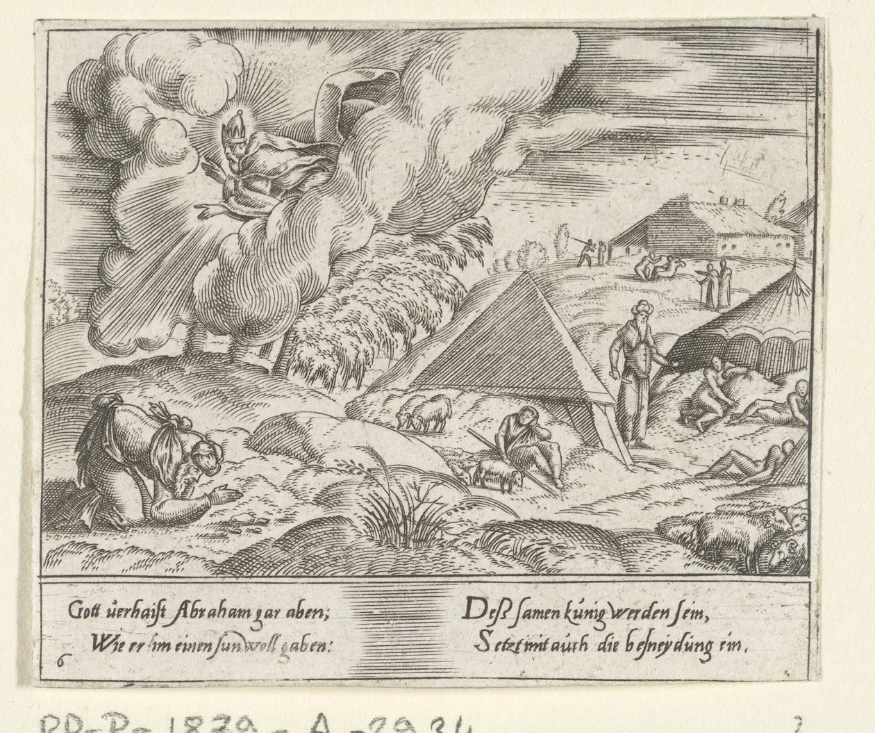 Dios le promete a Abraham un hijo La vida de Abraham (título de la serie) de Cornelis Bos