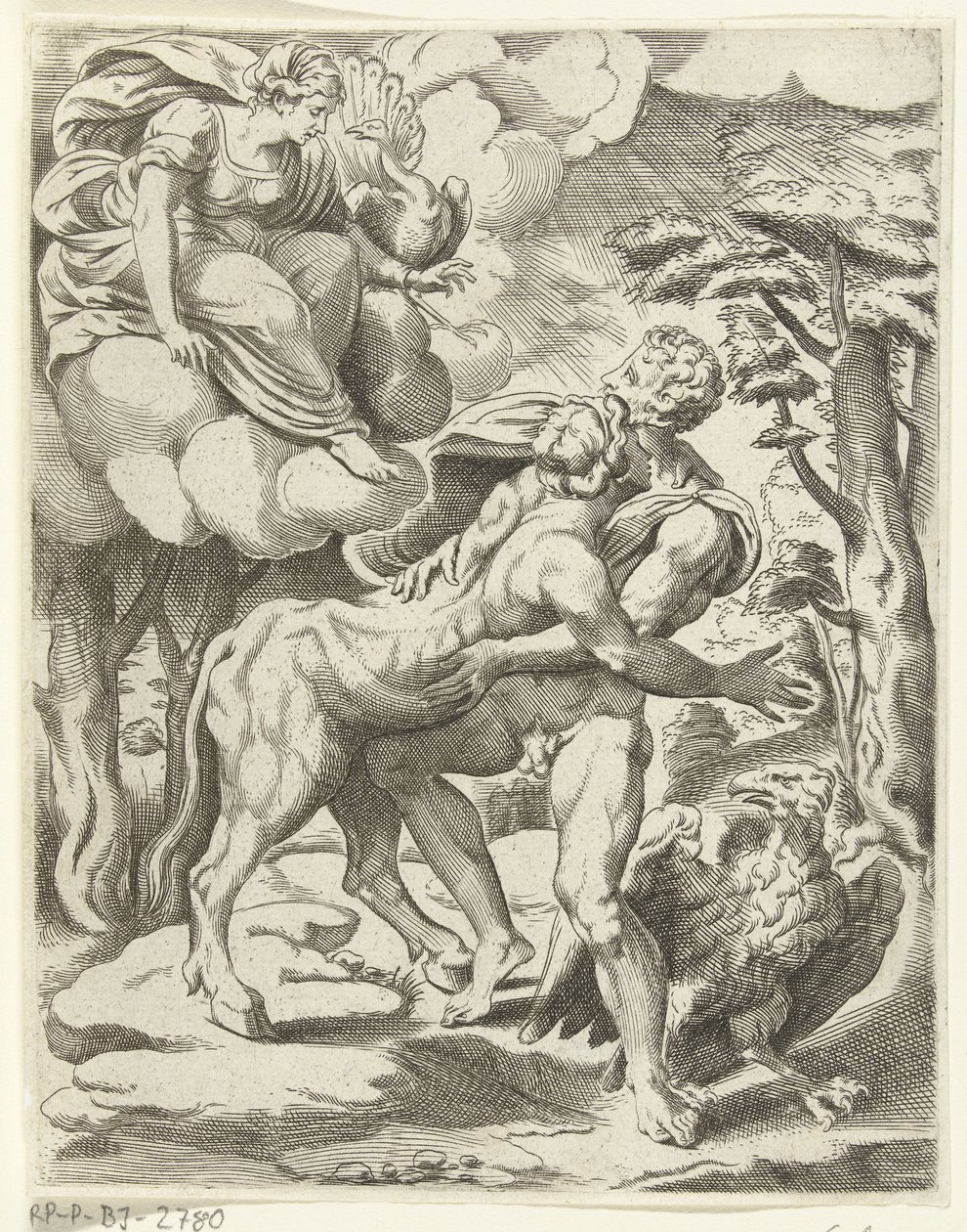 Júpiter, Io y Juno Las aventuras amorosas de Júpiter (título de la serie) de Cornelis Bos