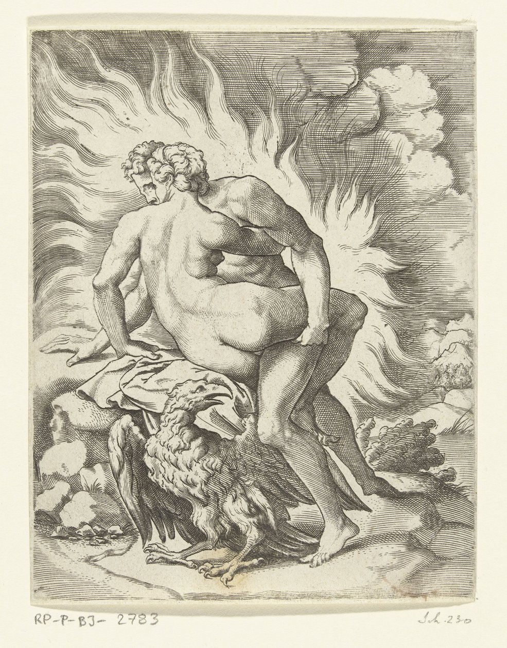 Júpiter y Egina Las aventuras amorosas de Júpiter (título de la serie) de Cornelis Bos