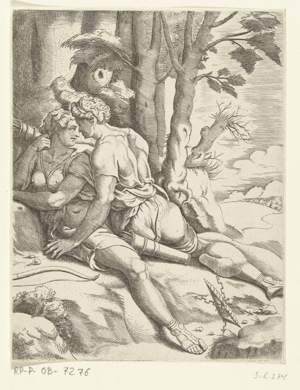 Júpiter y Calisto Las aventuras amorosas de Júpiter (título de la serie) de Cornelis Bos