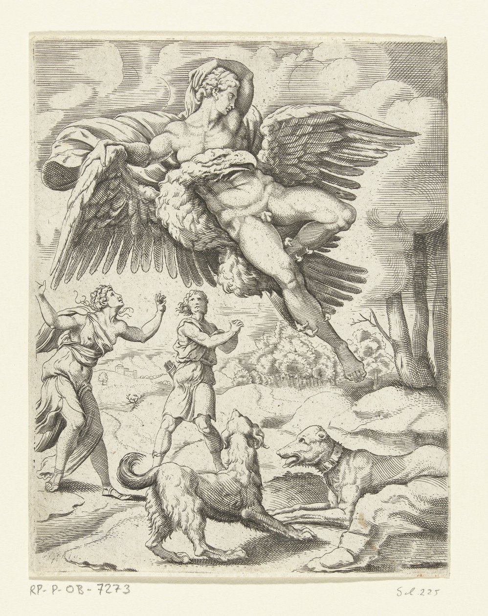 Júpiter y Ganímedes Las aventuras amorosas de Júpiter (título de la serie) de Cornelis Bos