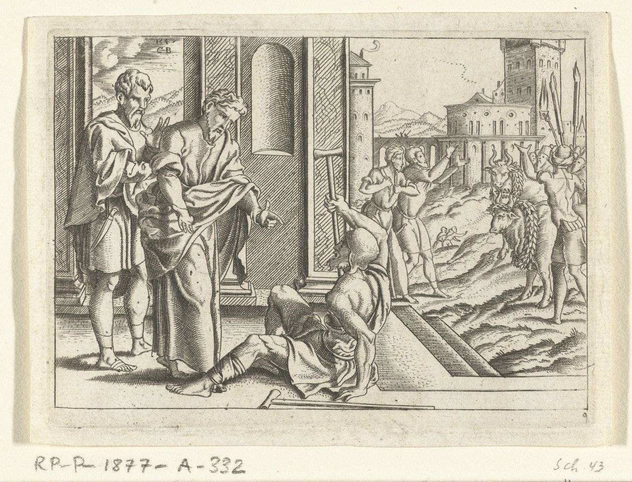 Pablo cura a un lisiado La vida de Paul (título de la serie) de Cornelis Bos