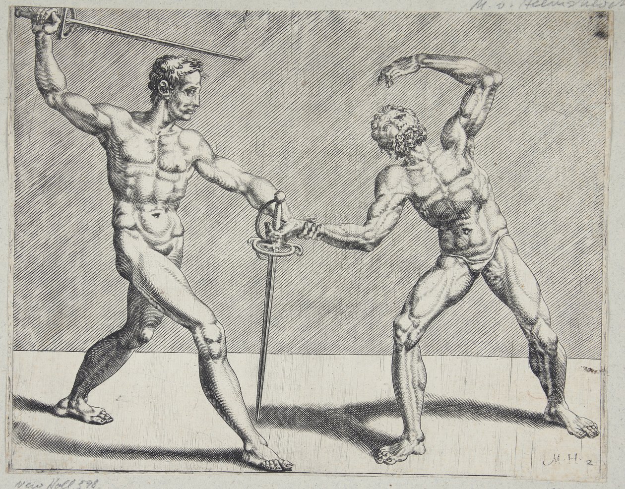 Dos esgrimistas de Cornelis Bos