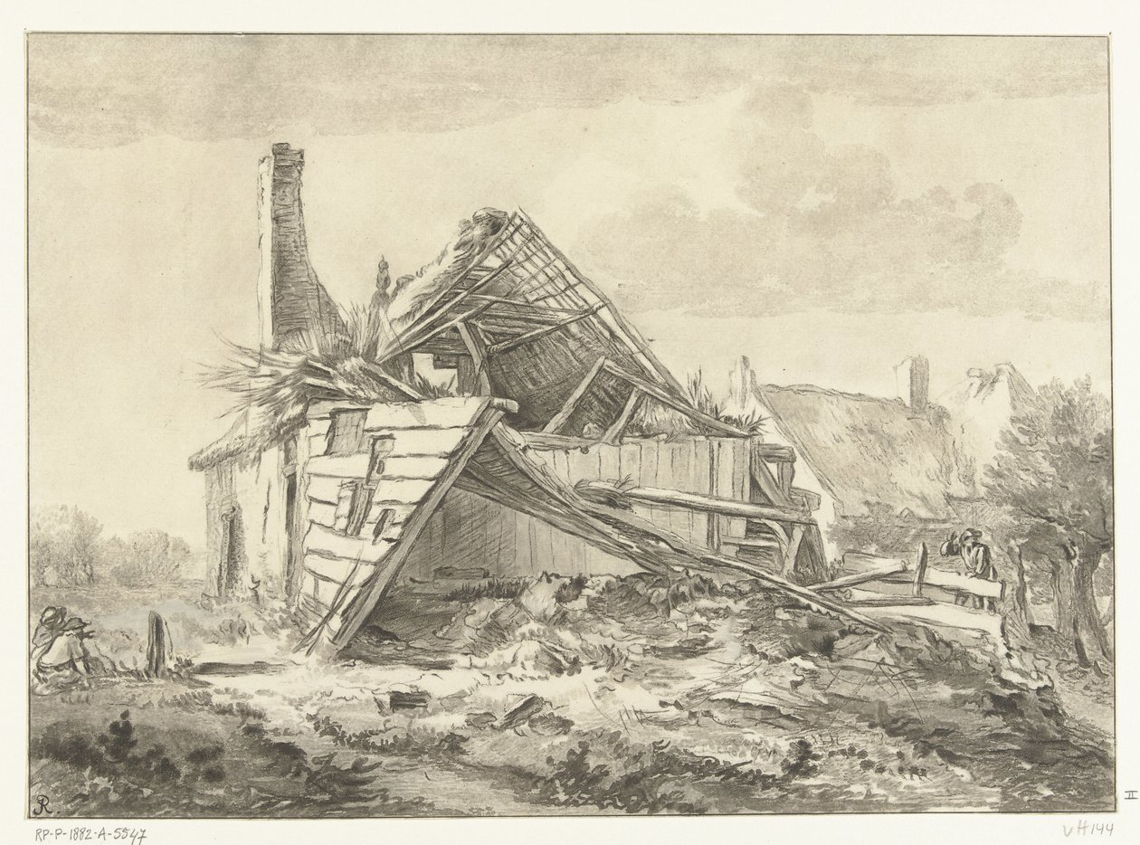 Granja en ruinas de Cornelis Brouwer