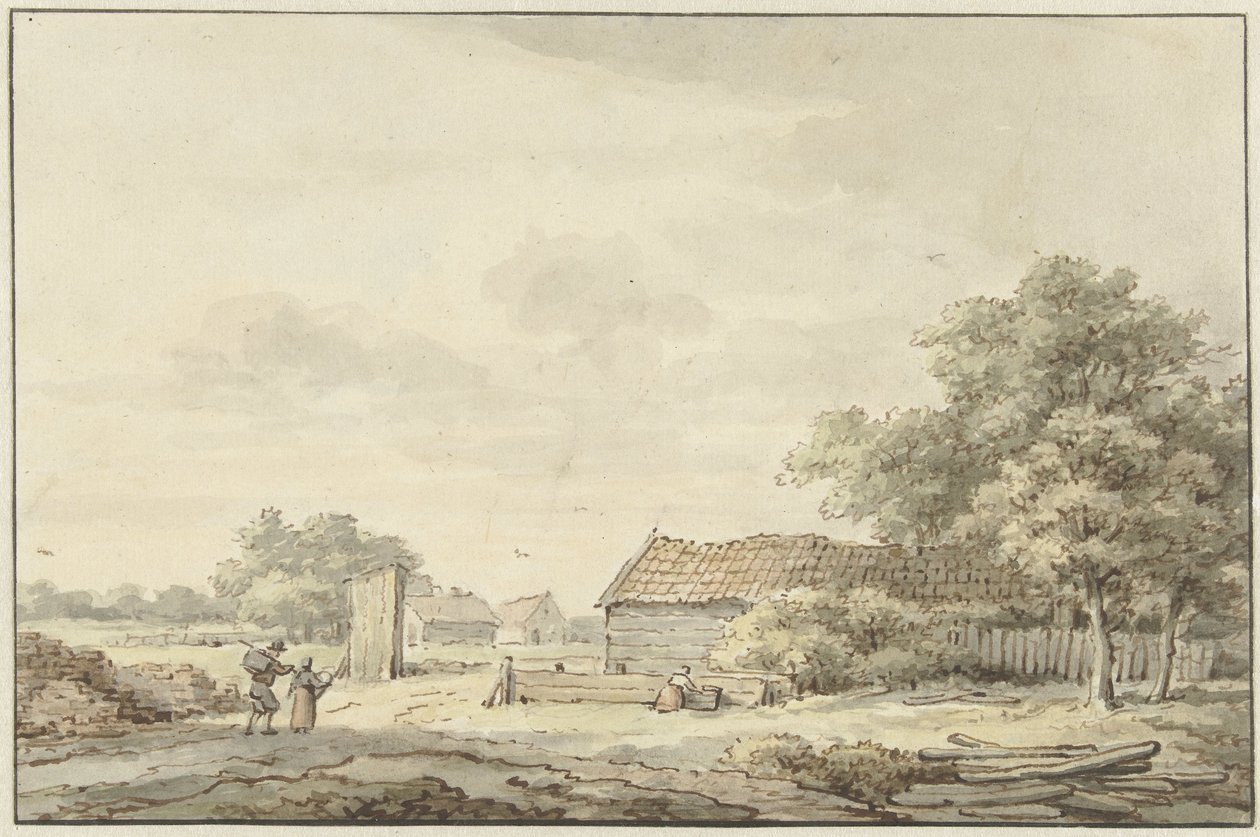 Paisaje con granjas de Cornelis Buys