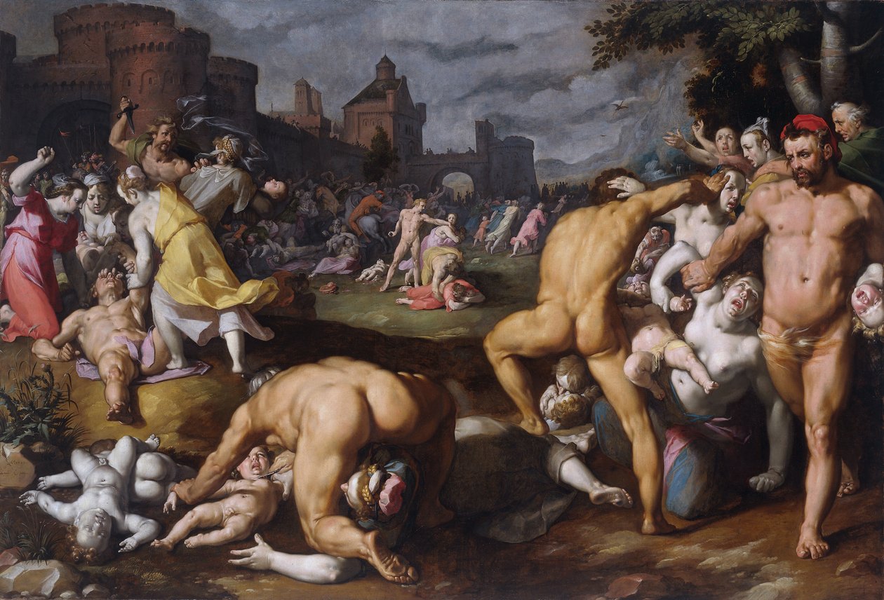 La masacre de los inocentes, 1590 de Cornelis Cornelisz. Haarlem van