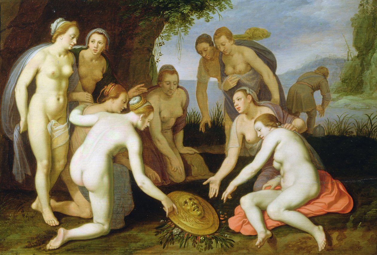 Una escena de la leyenda de Perseo y Andrómeda de Cornelis Cornelisz van Haarlem