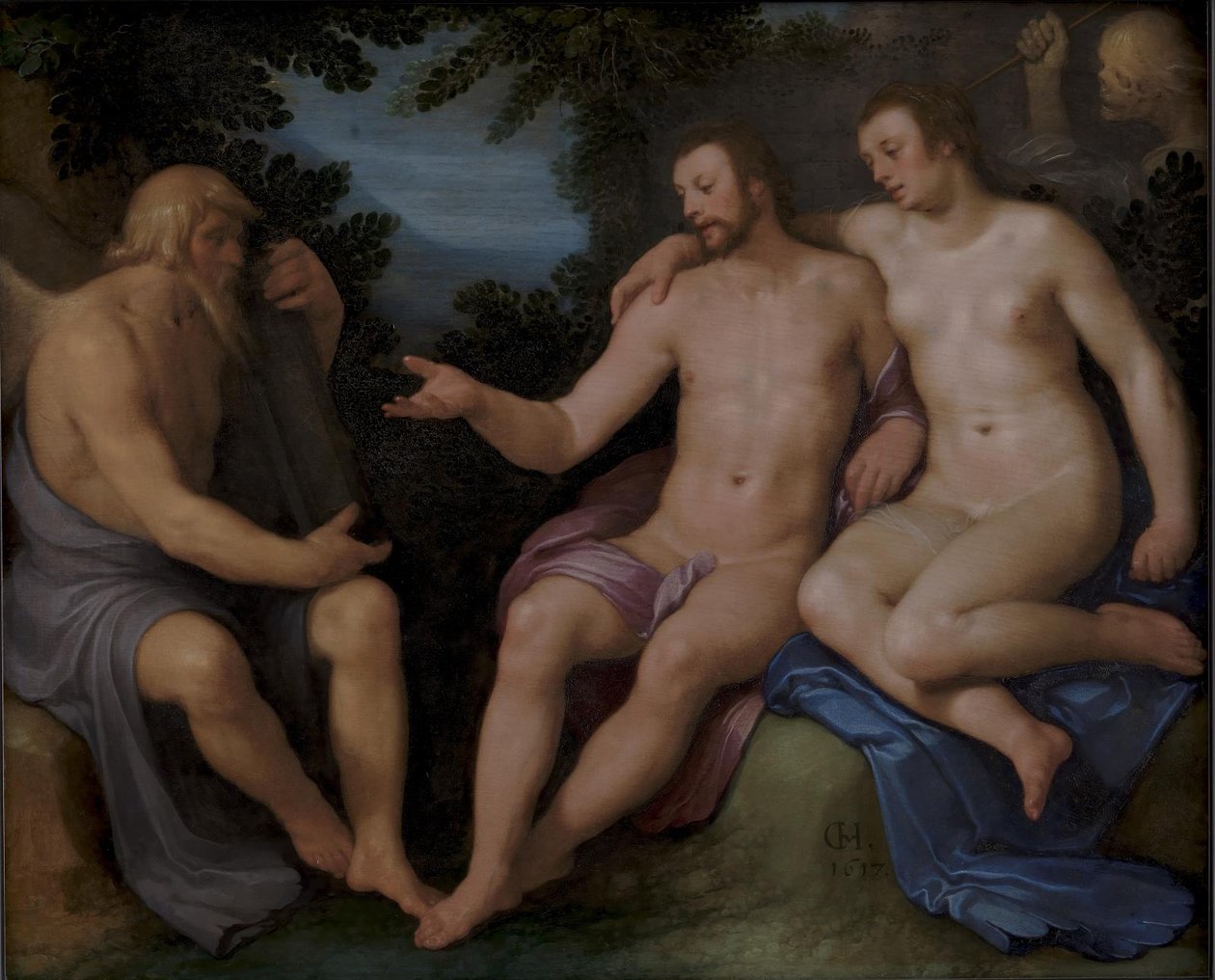 Alegoría sobre la brevedad de la vida de Cornelis Cornelisz. van Haarlem