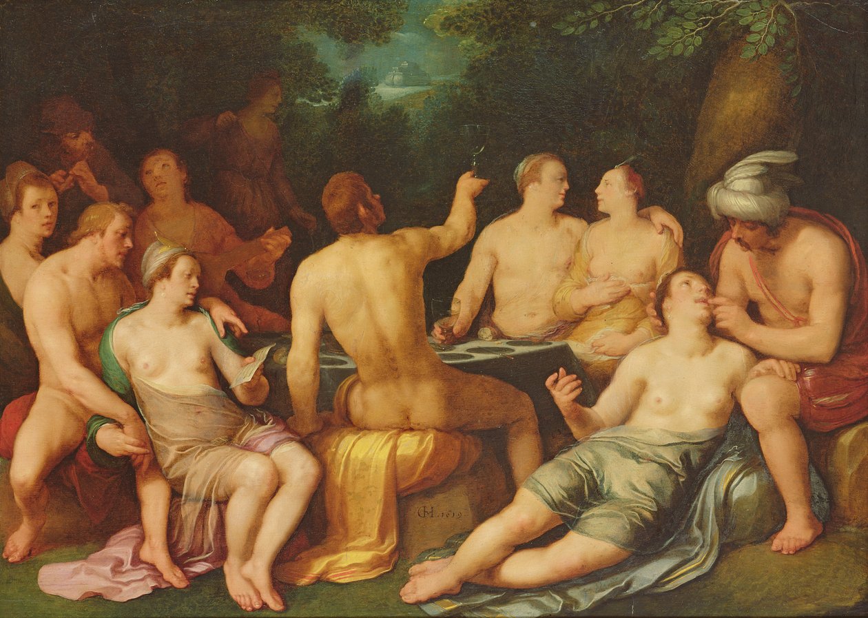 La corrupción del mundo antes del diluvio, 1619 de Cornelis Cornelisz van Haarlem