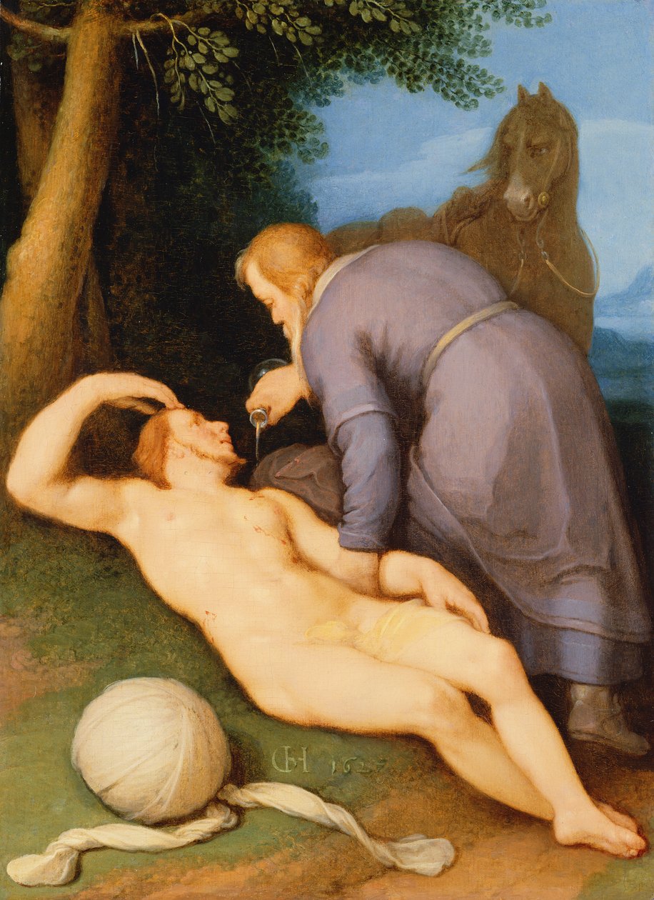 El Buen Samaritano, 1627 de Cornelis Cornelisz van Haarlem