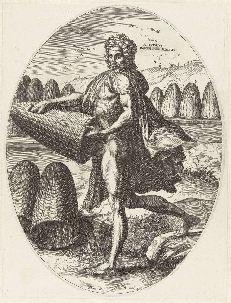 Aristeo Dioses de la agricultura (título de la serie) de Cornelis Cort