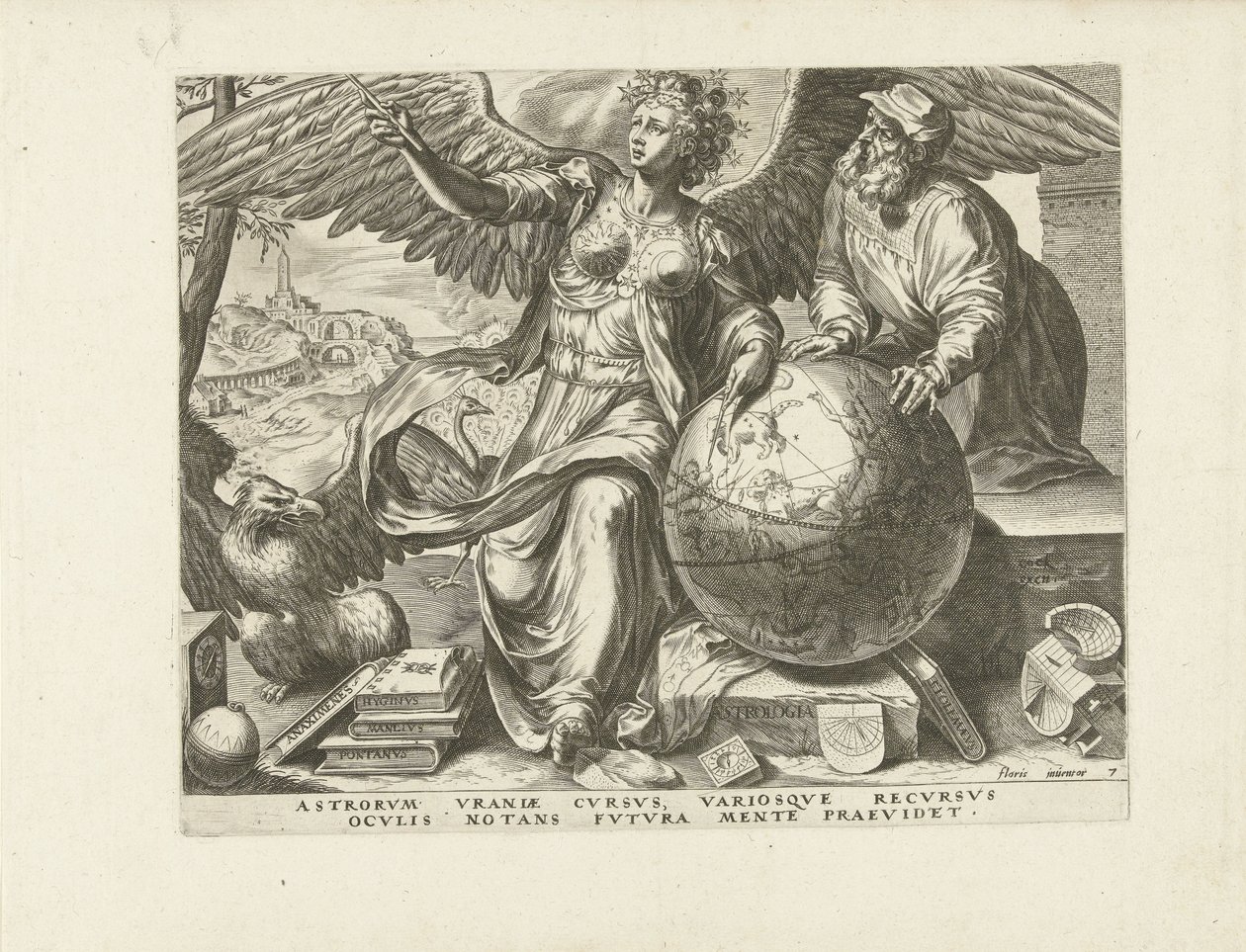 Astrología (Astronomía) Las siete artes liberales (título de la serie) de Cornelis Cort