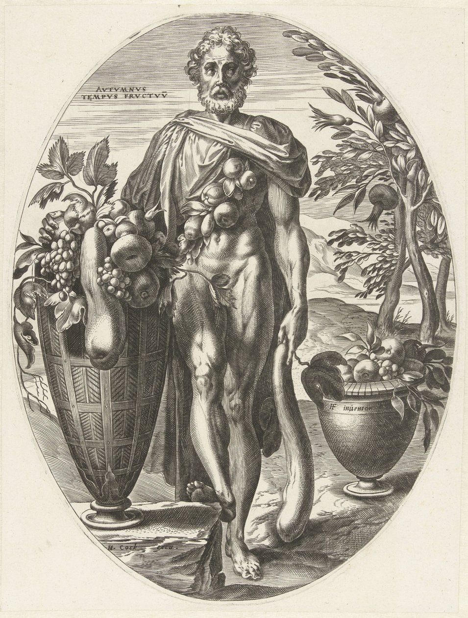 otoño Dioses de la agricultura (título de la serie) de Cornelis Cort
