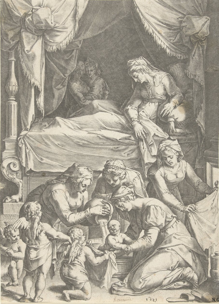 nacimiento de la virgen de Cornelis Cort