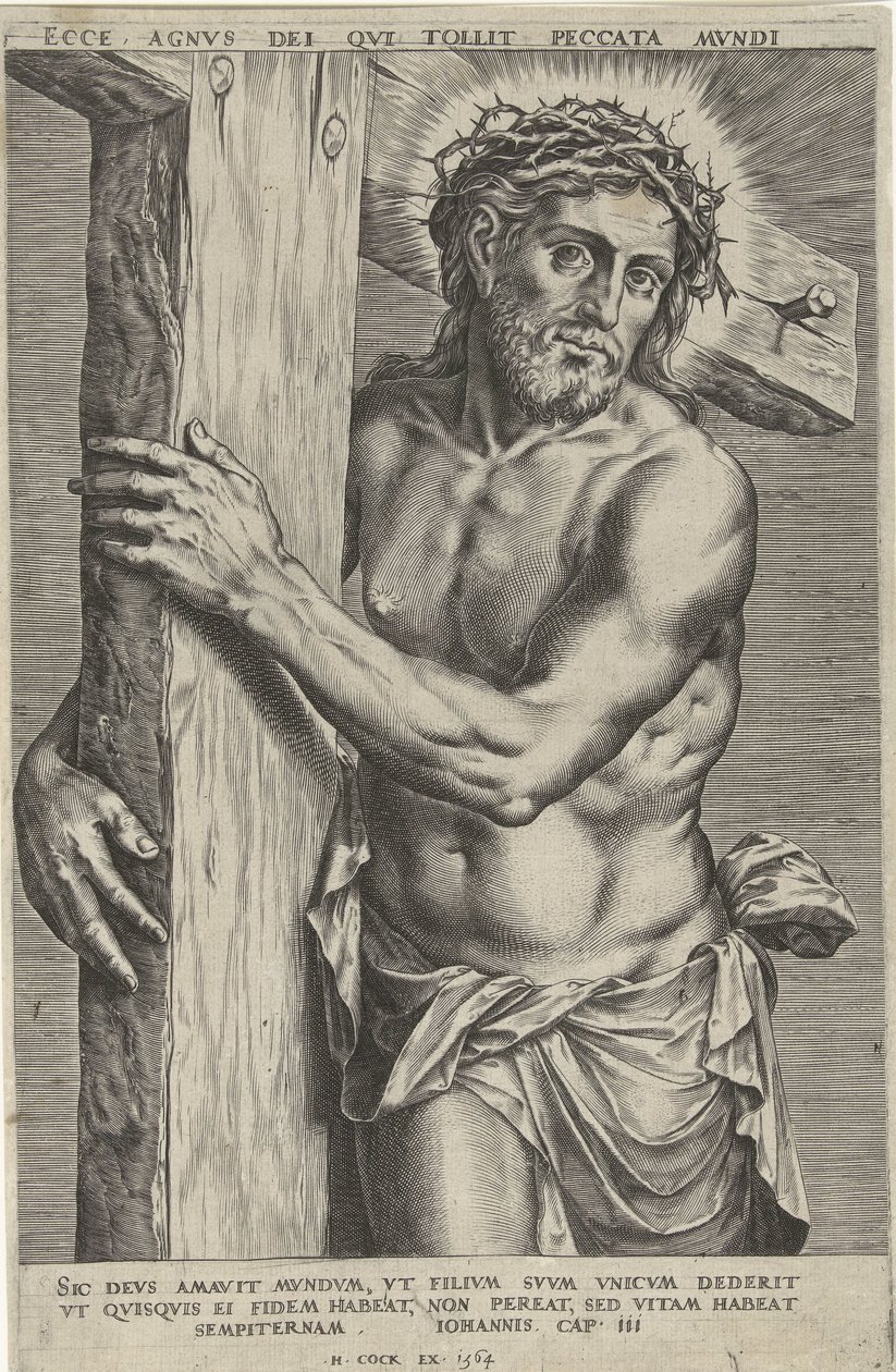 Cristo como varón de dolores de Cornelis Cort