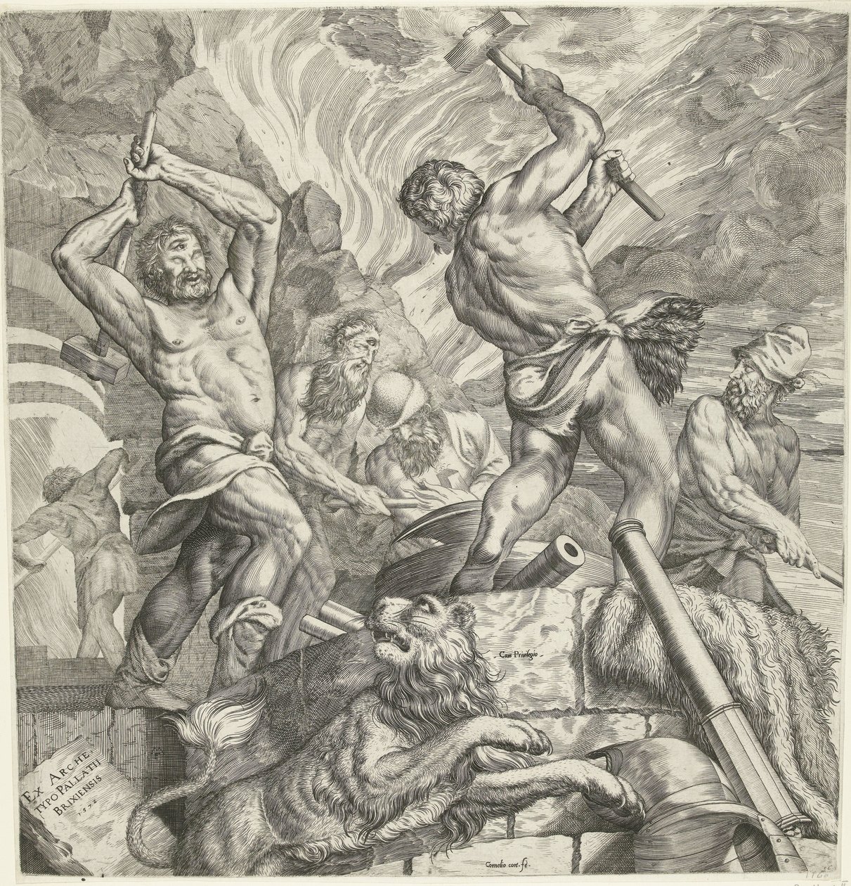 La Fragua de los Cíclopes de Cornelis Cort