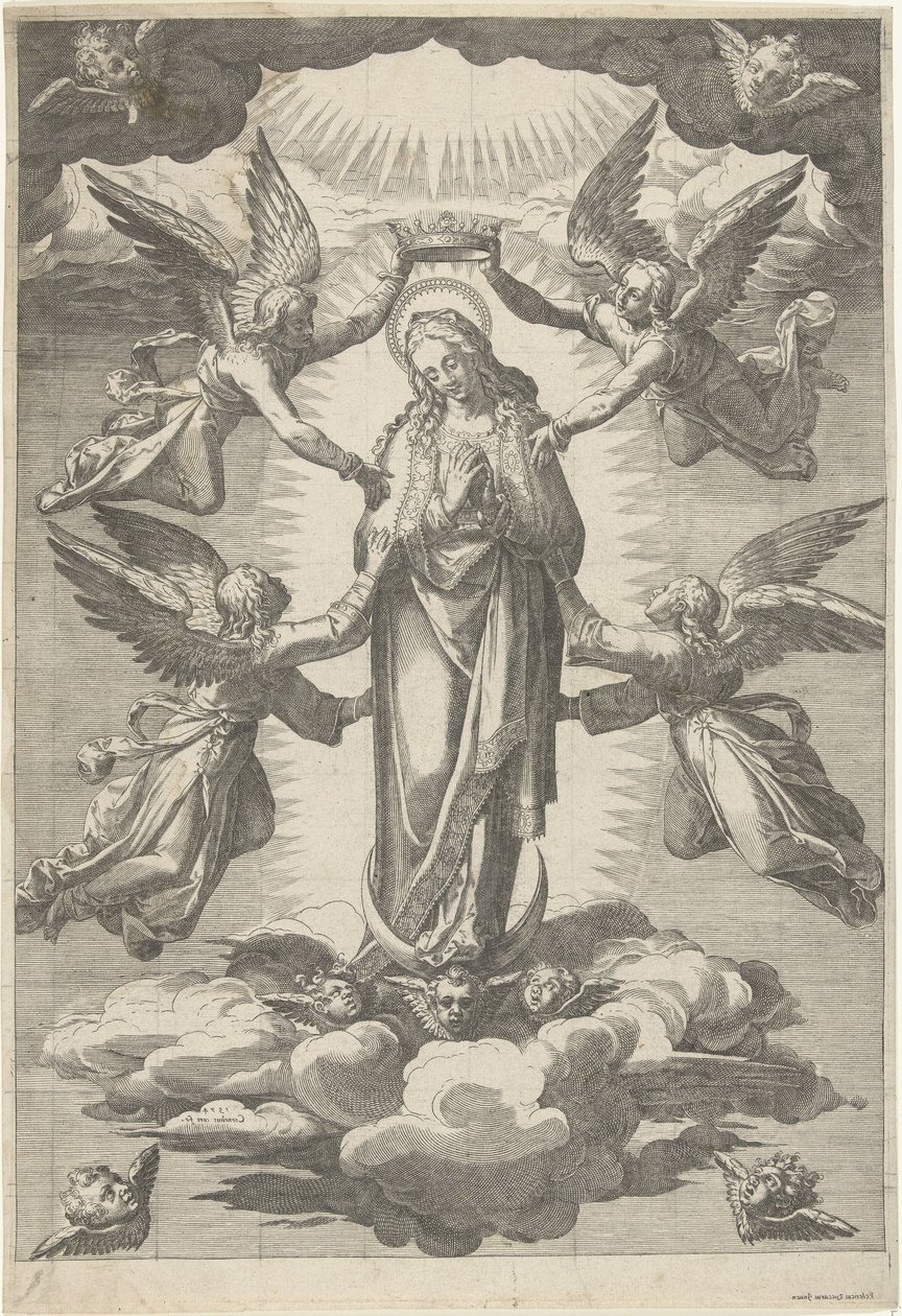 Asunción y Coronación de María de Cornelis Cort