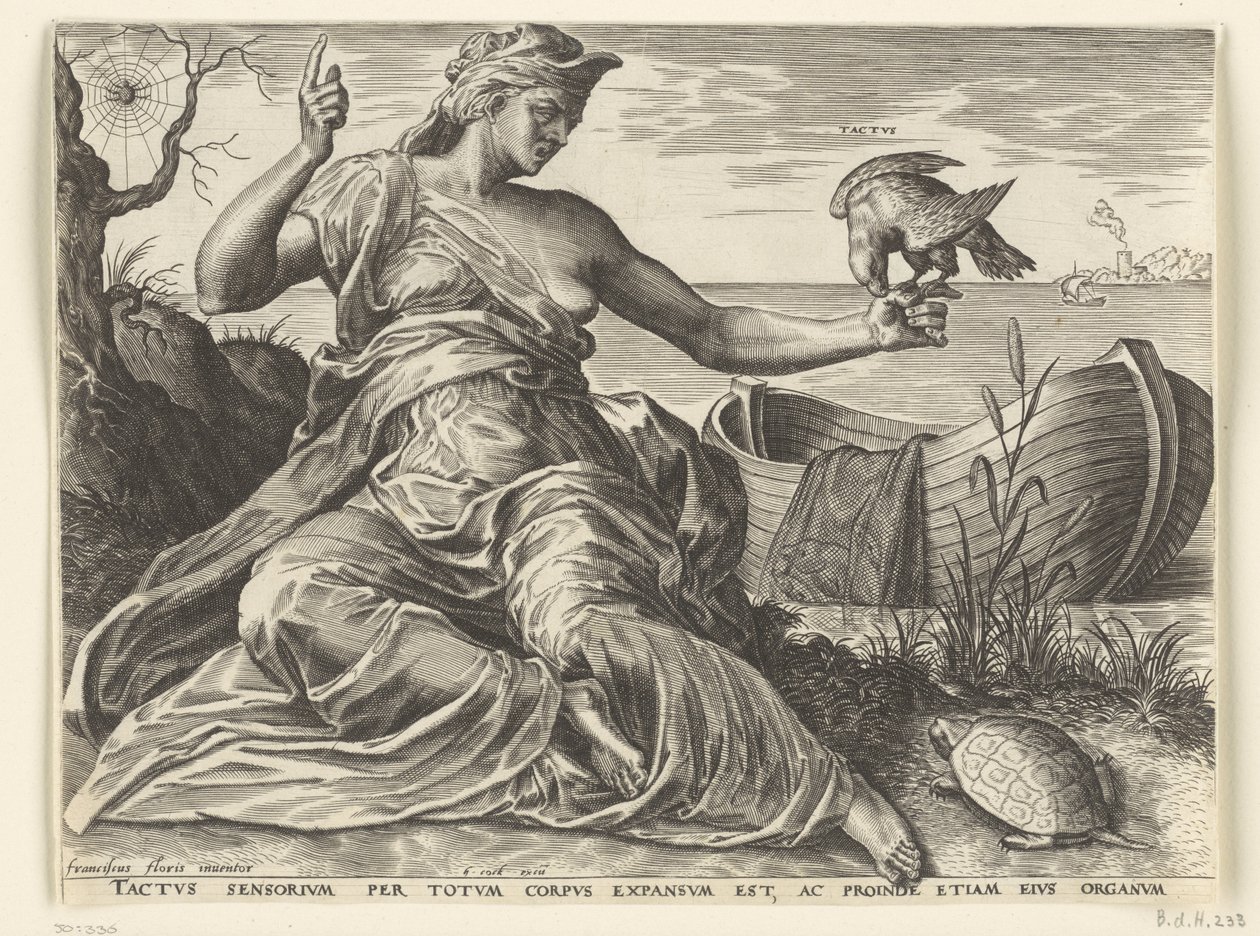 El sentimiento (Tactus) Los cinco sentidos (título de la serie) de Cornelis Cort