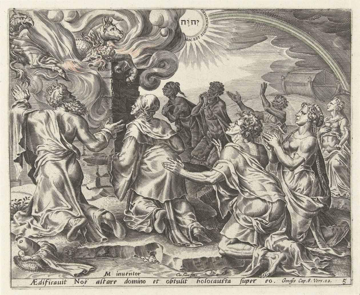 el sacrificio de noe Historia de Noé (título de la serie) de Cornelis Cort