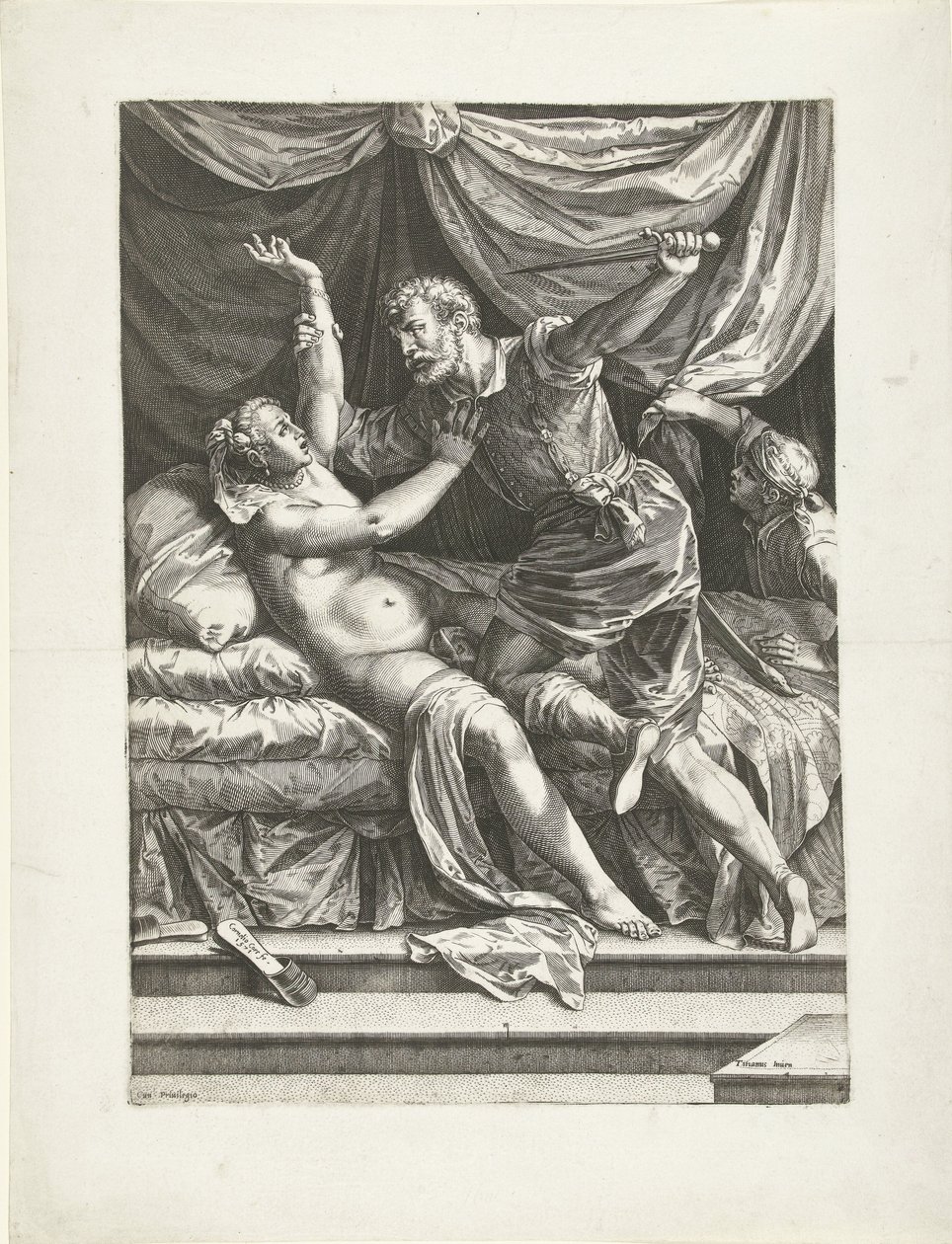 Lucrecia en Sextus de Cornelis Cort
