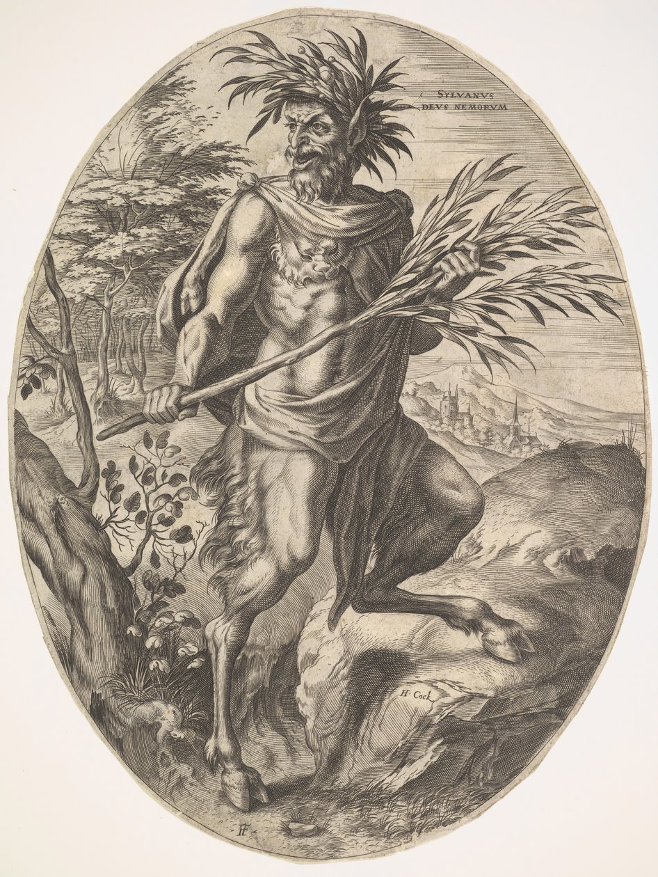 Sylvanus de Los Dioses Rurales de Cornelis Cort