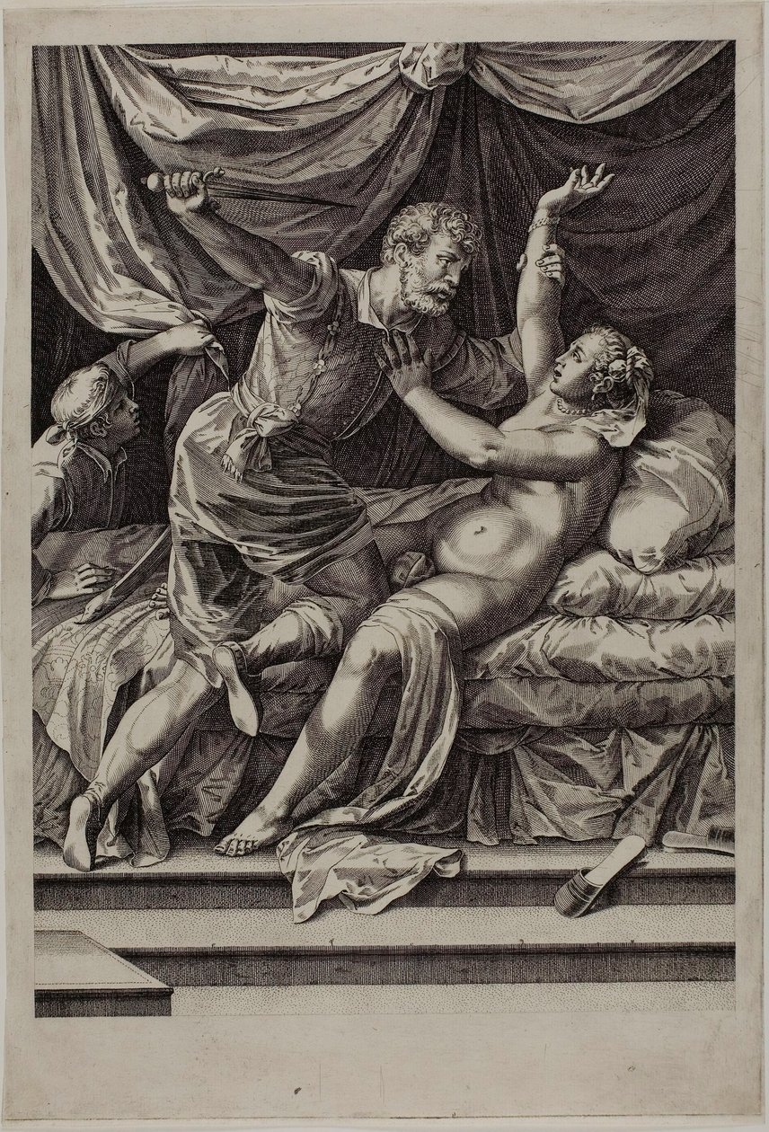 Tarquinio y Lucrecia de Cornelis Cort