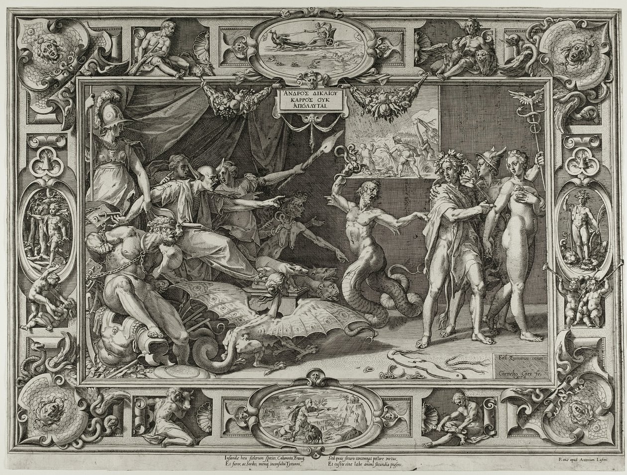 La calumnia de Apeles de Cornelis Cort