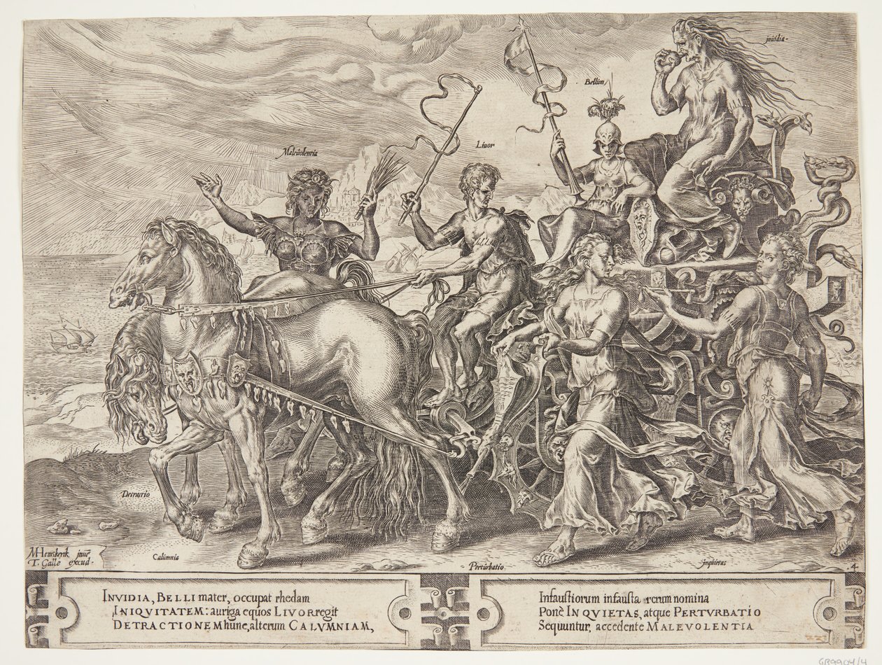 El triunfo de la envidia de Cornelis Cort