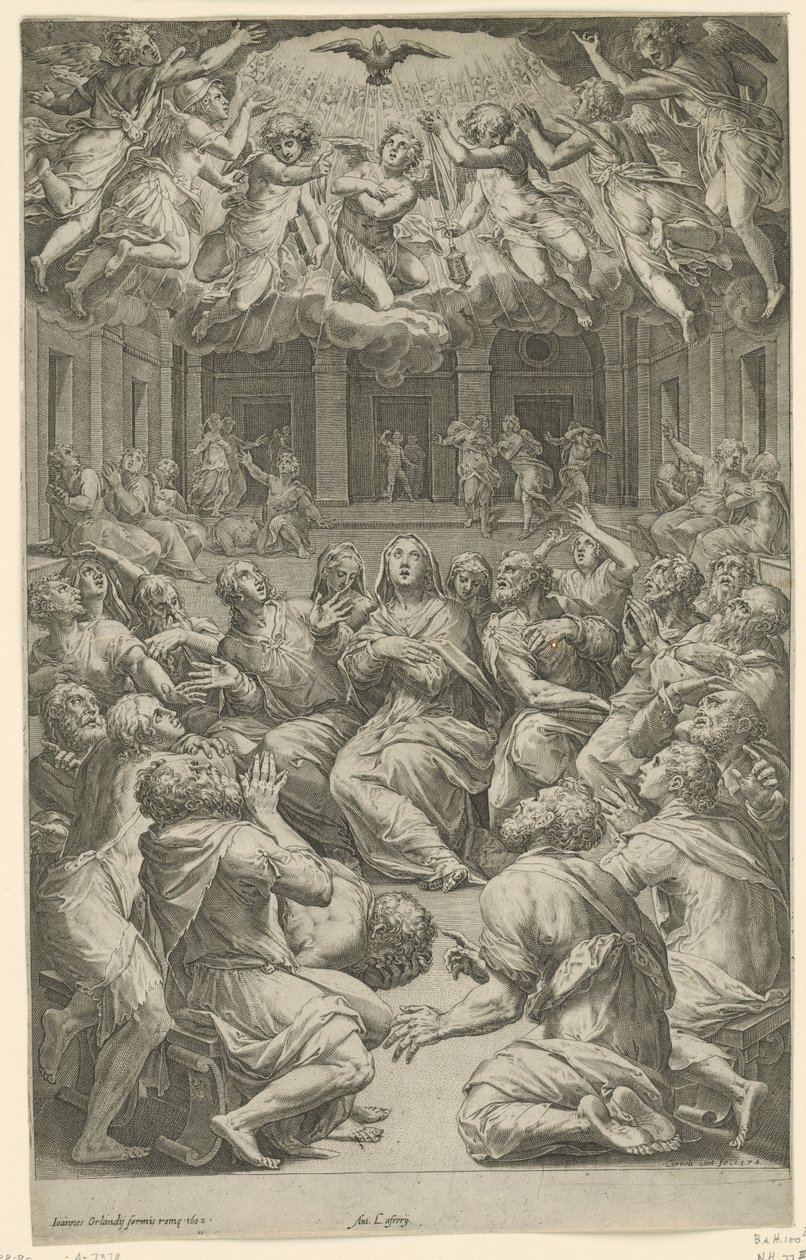 Derramamiento del Espíritu Santo de Cornelis Cort