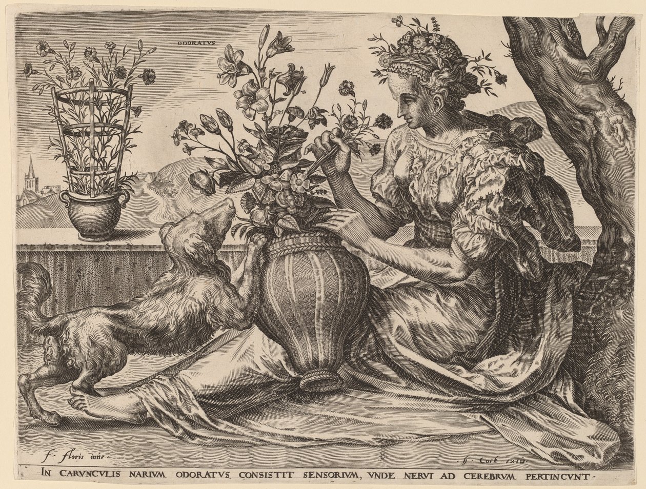 Olor de Cornelis Cort after Frans Floris I