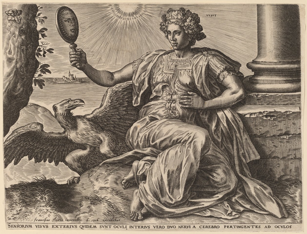 Visus de Cornelis Cort after Frans Floris I