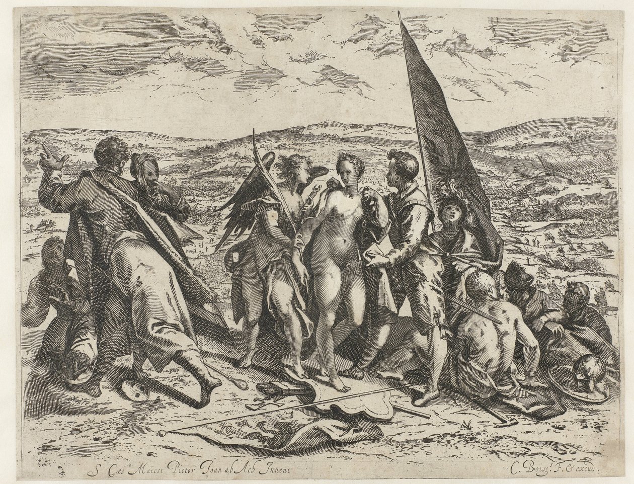 Alegoría de la guerra y la paz de Cornelis Dircksz. Boissens