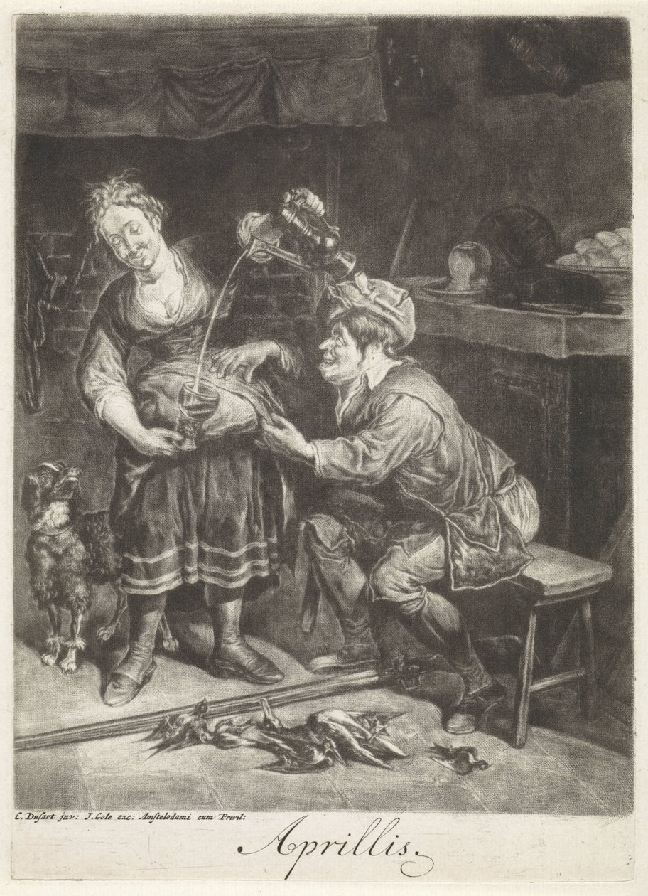Abril Aprillis (título sobre el objeto) Los doce meses del año, Les XII Mois de l