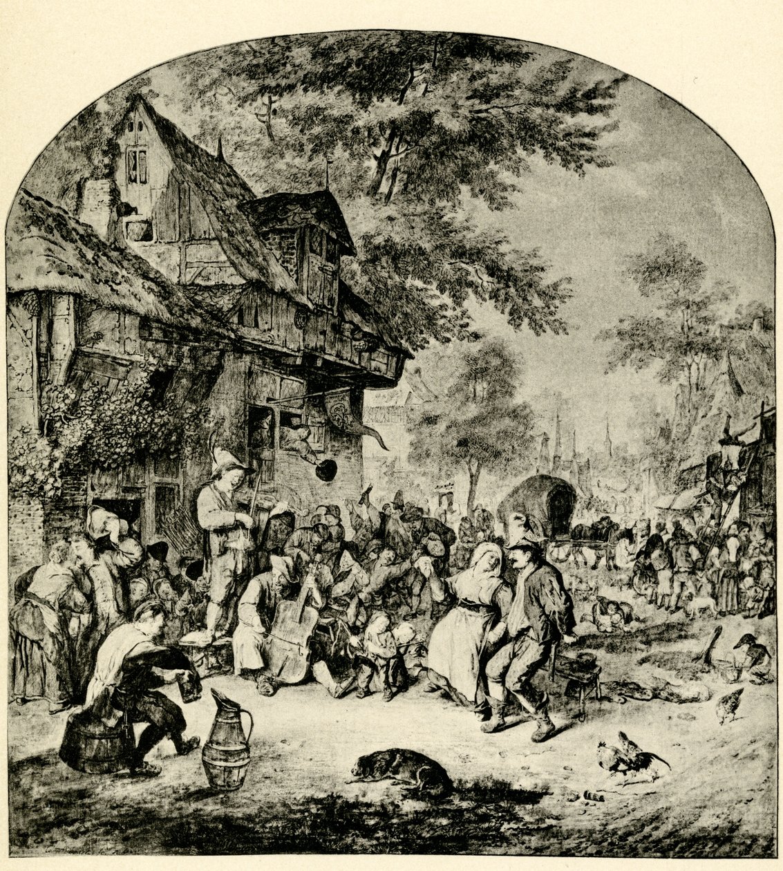 Feria holandesa de Cornelis Dusart