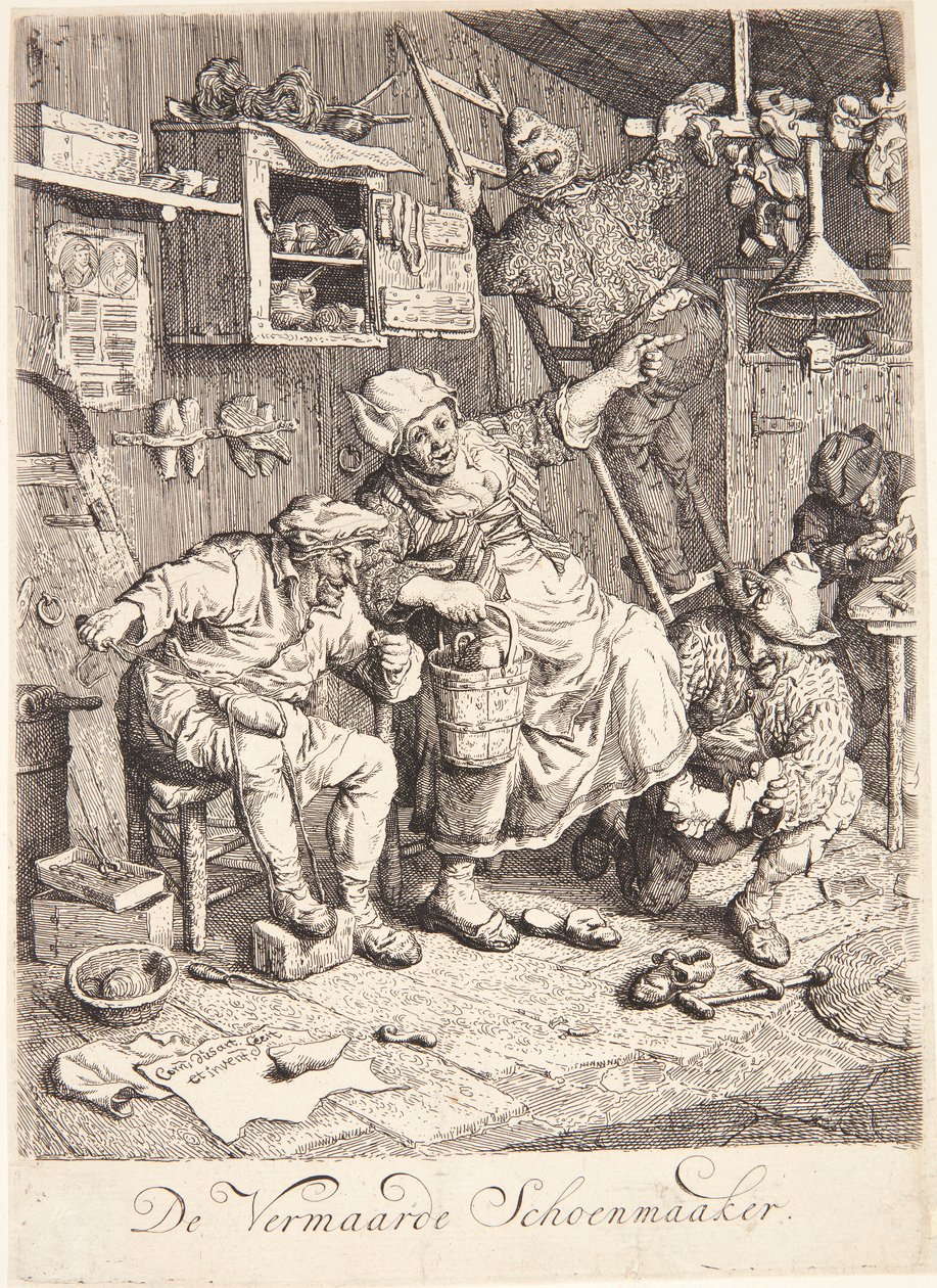 Un zapatero de Cornelis Dusart